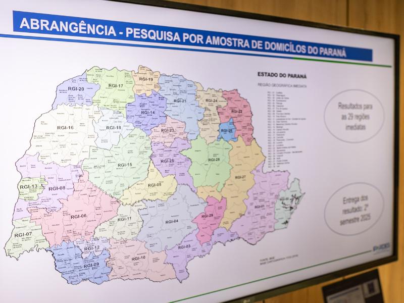 Moradores de Campo Largo e Balsa Nova receberão pesquisa do Ipardes até o mês de junho