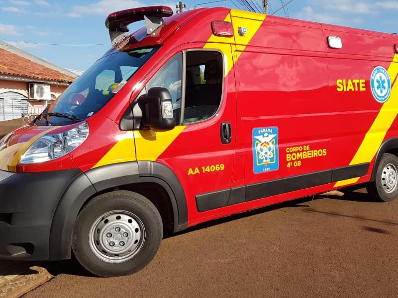 Acidente entre motocicletas deixa homem ferido no bairro Ouro Verde, em Campo Largo