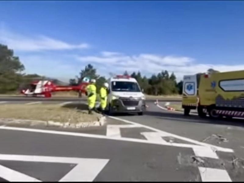Grave acidente entre moto e carro na BR277 em Balsa Nova