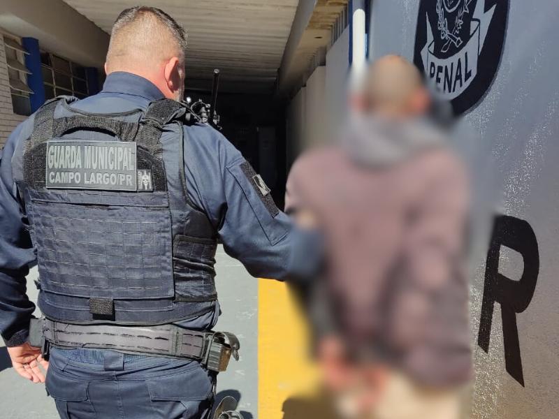 Guarda Municipal de Campo Largo prende foragido da Justiça no bairro Ouro Verde