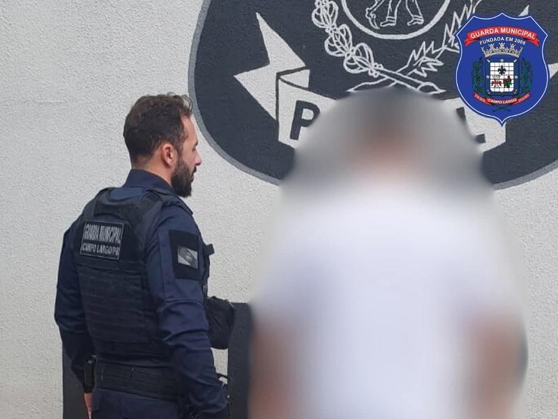 Indivíduo procurado pela Justiça por crime de receptação é preso pela Guarda Municipal de Campo Largo
