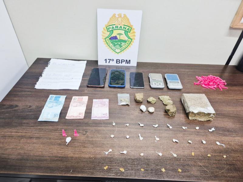 Polícia Militar prende dois suspeitos por tráfico de drogas no Conjunto Partênope