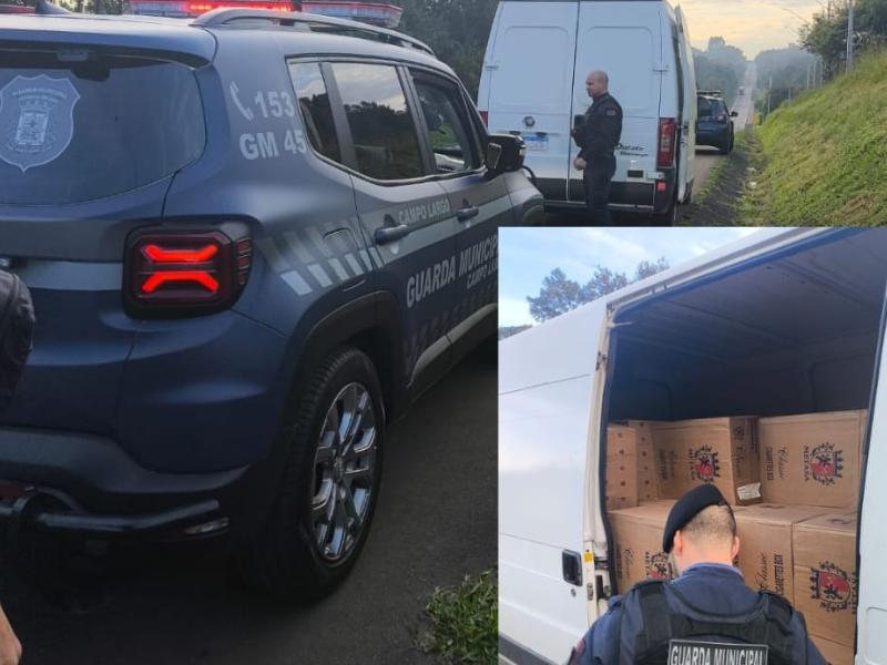 Ocorrência de contrabando é interceptada pela Guarda Municipal de Campo Largo