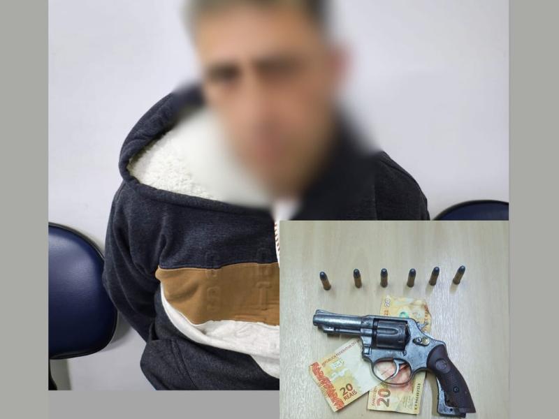 Homem é preso por porte ilegal de arma em Campo Largo