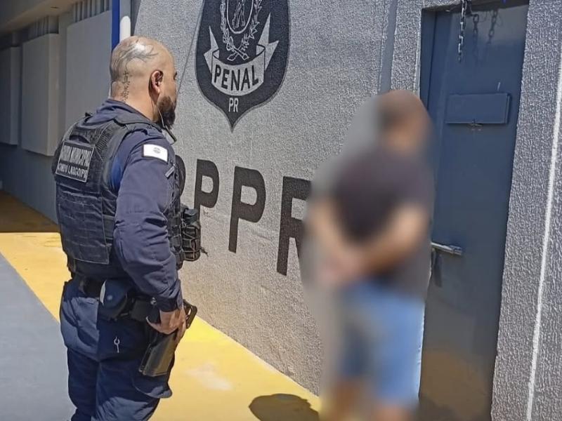 Procurado pela Justiça é preso no Centro de Campo Largo com apoio da Muralha Digital