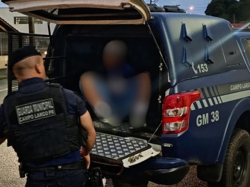 Homem condenado a 27 anos por tráfico é preso pela Guarda Municipal em Campo Largo