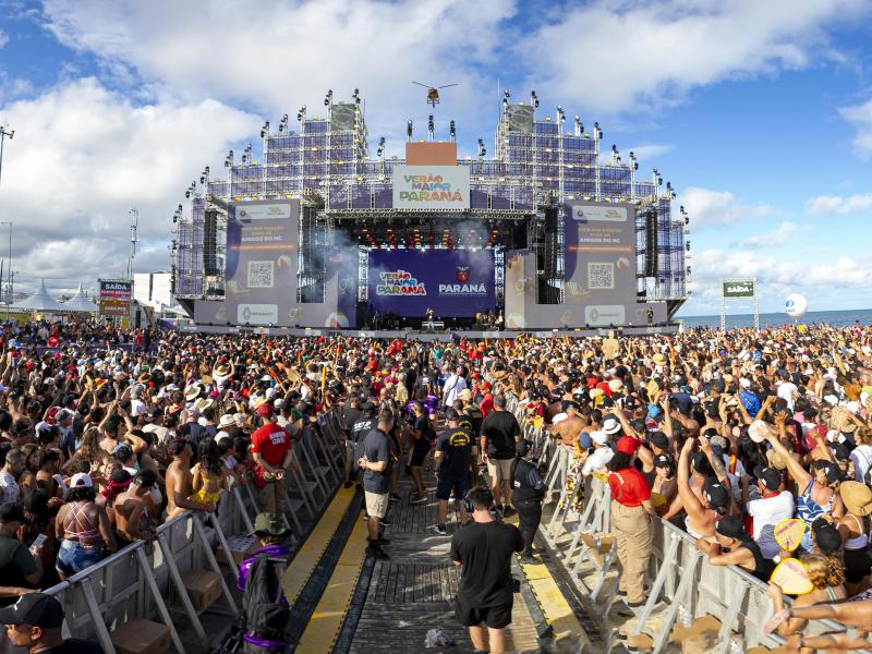 Verão Maior Paraná 2026 iguala público de 2025 em apenas três finais de semana