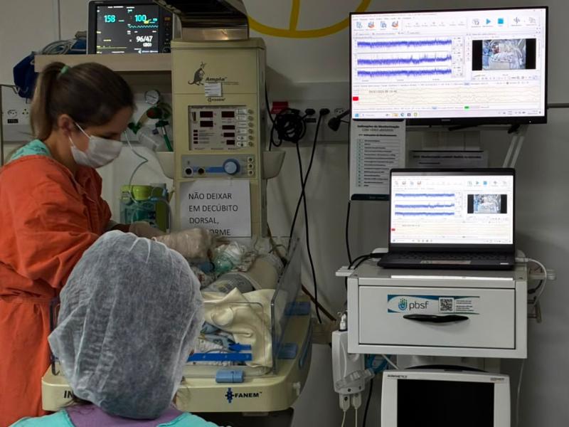 HIWM passa a contar com tecnologia inédita de  monitoramento neurológico em recém-nascidos na UTI
