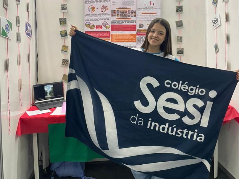 Aluna do Colégio Sesi de Campo Largo representará o Brasil na GENIUS Olympiad, em Nova Iorque