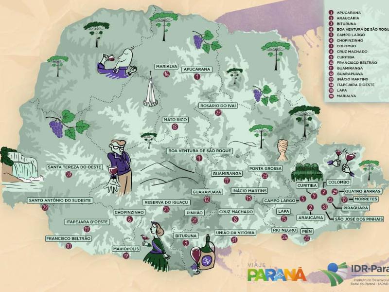 Paraná lança Rota Uva & Vinho e inclui dois empreendimentos de Campo Largo no novo roteiro turístico