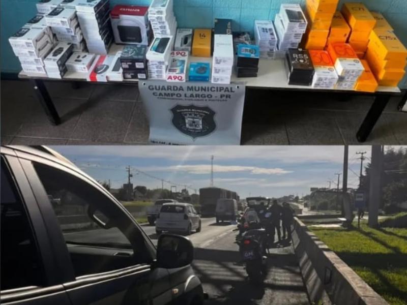 Guarda Municipal apreende mercadorias ilegais na BR-277 em Campo Largo