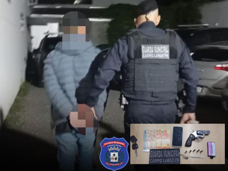 Homem é preso com arma, munições e drogas durante operação no Rivabem