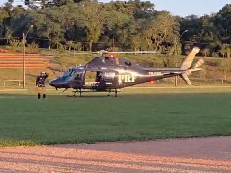Acidente grave mobiliza SAMU e aeronave da PRF em Campo Largo
