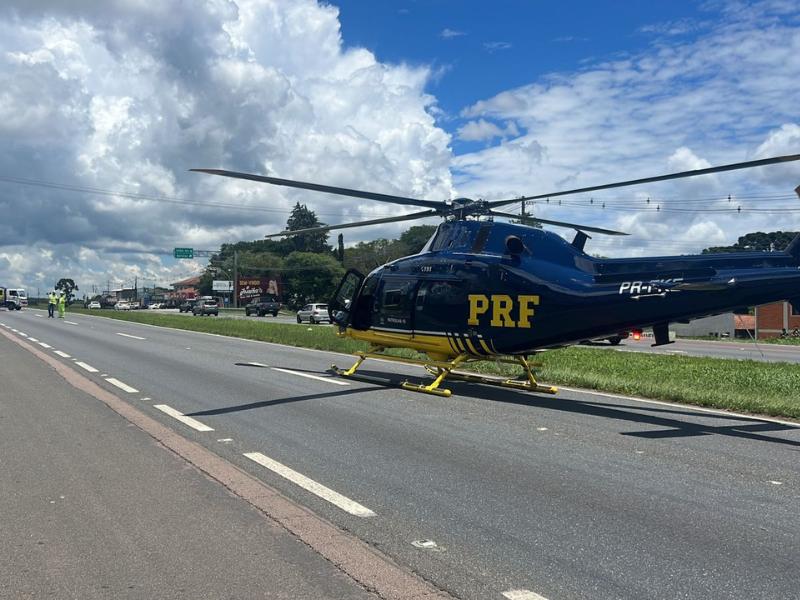 Pedestre é atropelado na BR-277 e pista fica totalmente interditada em Campo Largo